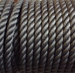 14mm Black Polyester Rope