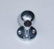 35mm high Chrome curtain pole middle